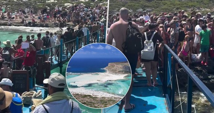 Z nejkrásnější pláže Řecka udělali turisté peklo na zemi
