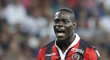 Útočník Mario Balotelli během své premiéry za Nice