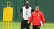 Mario Balotelli a trenér Liverpoolu Brendan Rodgers.