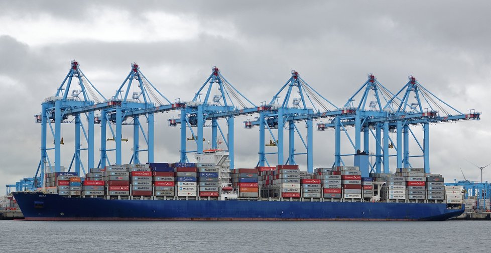 Dali uveze deset tisíc kontejnerů. Foto z Rotterdamu 2017.