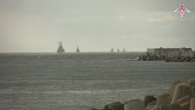 Ruské námořní cvičení v Baltském moři