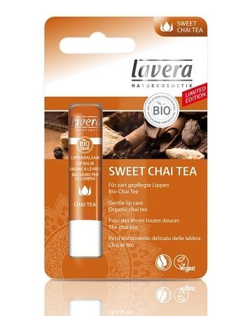 Lavera, balzám na rty Sweet Chai Tea, 89 Kč, koupíte na www.organictime.cz