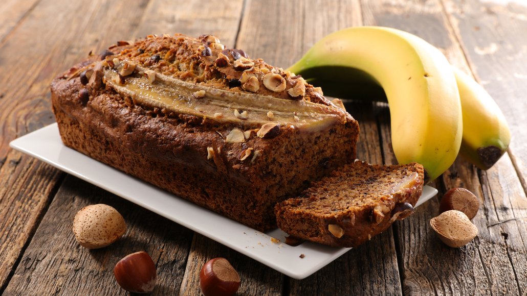 Banana bread je oblíbený k snídani i k svačině