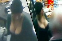 Policie honí sexy zlodějku: Její zbraní je nůž a pořádně hluboký výstřih!