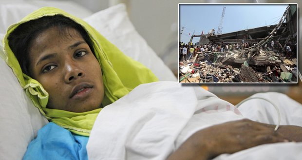 Mladá švadlena Reshmi měla obrovské štěstí, ze sutin zřícené textilky ji vytáhli po 17 dnech