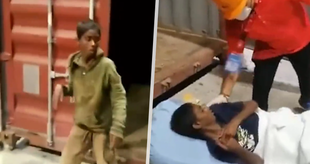 Chlapec se při hře na schovávanou ukryl v kontejneru: Po šesti dnech ho našli v Malajsii!