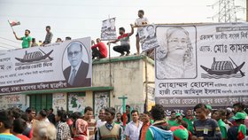 Bangladéšská policie pozatýkala v posledních týdnech přes 10 500 členů opozice.