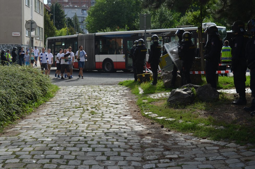 Fanoušci Baníku dorazili do Brna