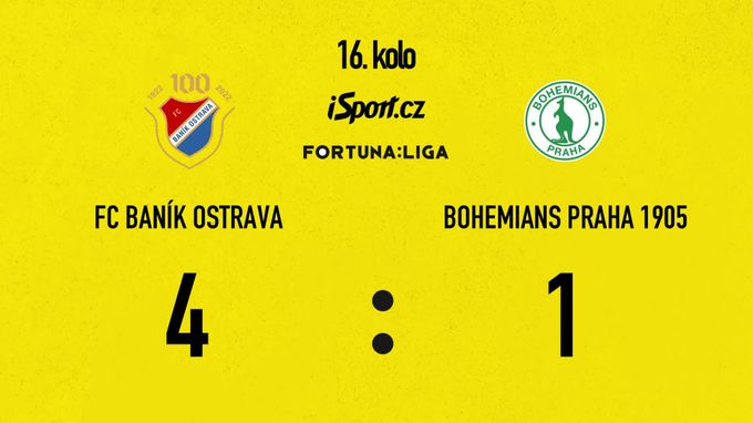 SESTŘIH: Baník - Bohemians 4:1. Dvakrát pálil Almási, zářil i Plavšič SESTŘIH: Baník - Bohemians 4:1. Dvakrát pálil Almási, zářil i Plavšič