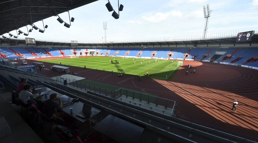 Kvůli trestu musel zůstat stadion Baníku Ostrava pro zápas s Českými Budějovicemi prázdný