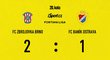 SESTŘIH: Brno - Baník 2:1. Řezníček řádil, Šín prvním gólem v lize jen snížil
