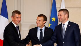 Andrej Babiš se ve Francii sešel s prezidentem Emanuelem Macronem (30.6.2018)