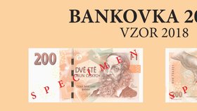 Česká národní banka uvedla do oběhu nové bankovky v hodnotě 100 a 200 korun. Mají posílené bezpečnostní prvky.