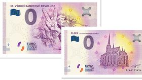 V Plzni si budete moci koupit v neděli 17. listopadu pamětní eurobankovku k výročí sametové revoluce.