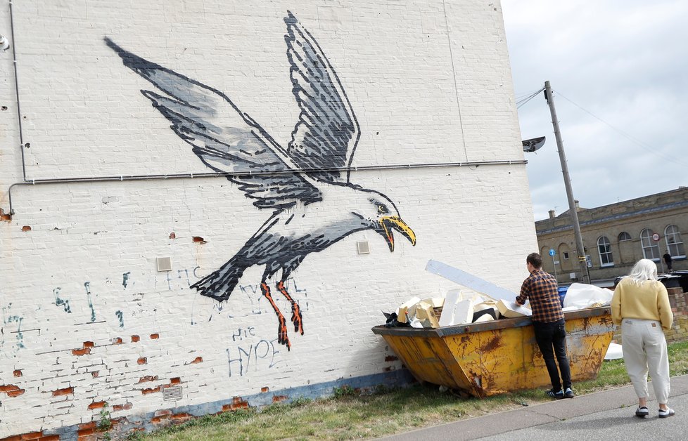 Banksyho nová díla ve Velké Británii