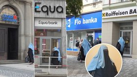 Muslimka zahalená od hlavy k patě „proklepla“ české banky. Kde jí daly účet?
