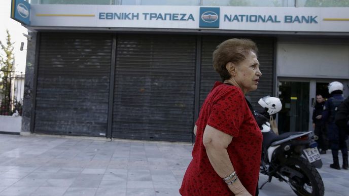 Banky v Řecku jsou zavřené