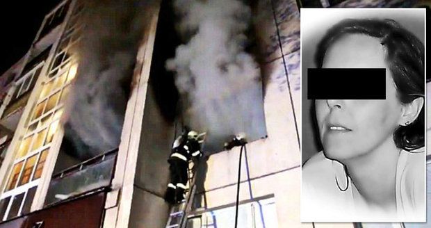 Matka vyskočila před požárem z balkonu: Syn se díval, jak z ní odpadává kůže