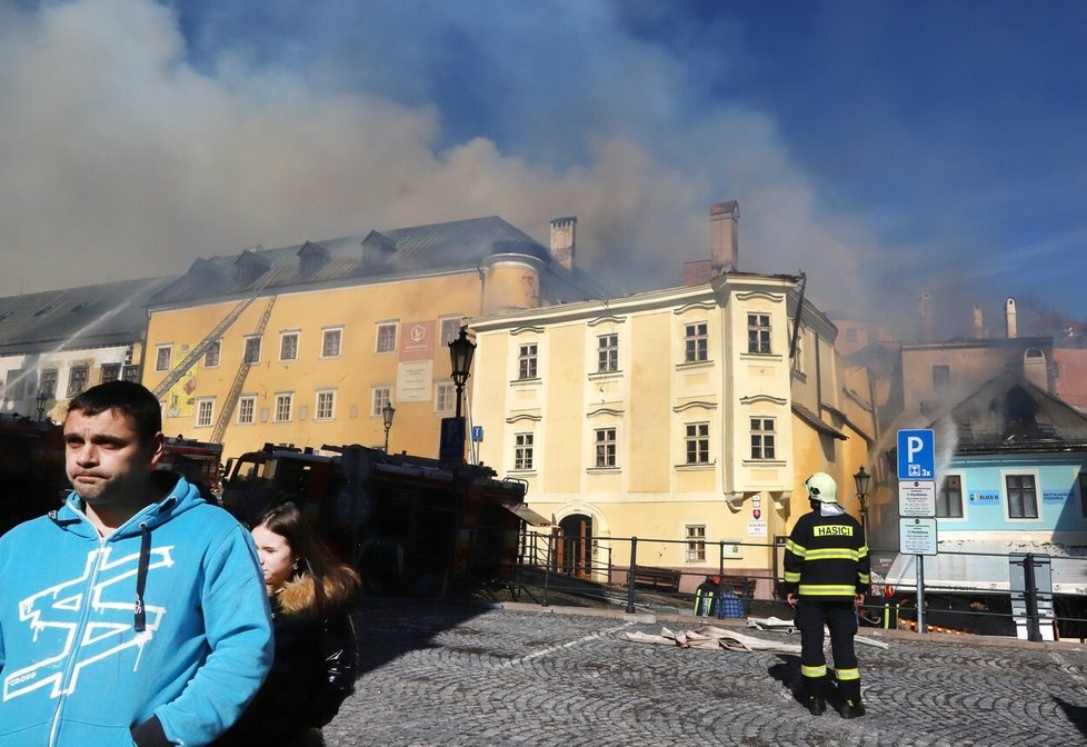 Požár v Banské Štiavnici: Poničil historické centrum města, které je na seznamu UNESCO (18. 3. 2023).