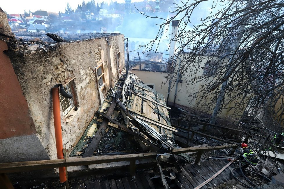 Požár v Banské Štiavnici: Poničil historické centrum města, které je na seznamu UNESCO (18.3.2023).