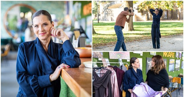 Bára Kodetová se stala na jeden den modelkou pro podzimní kolekci návrhářky Martiny Pipkové Loudové.