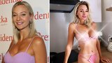 Bára Mottlová dráždí v prádle: Růžová bomba! Bradavky zakrývá jen proužek