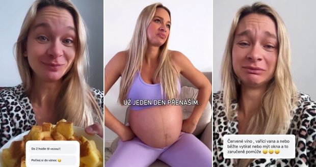 Bára Mottlová už týden přenáší...