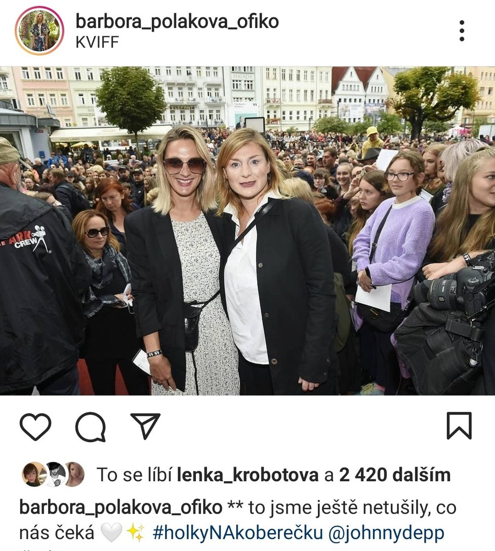 Bára Poláková a Lenka Krobotová ve Varech