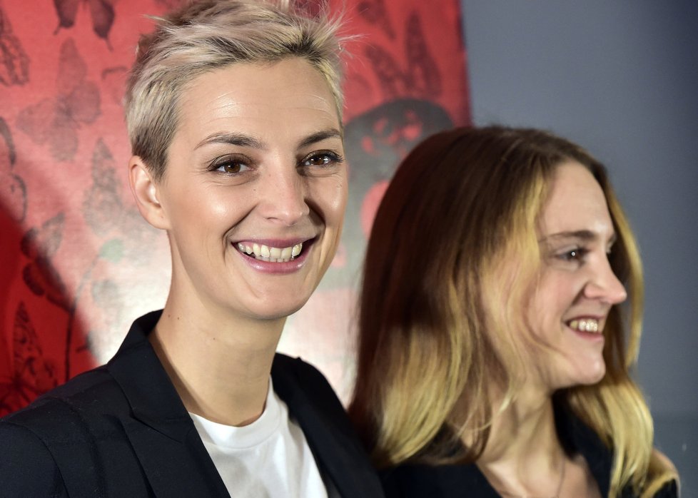 Bára Poláková na premiéře filmu Kvarteto