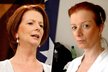 Vlevo australská premiérka Julia Gillard, vpravo herečka Bára Štěpánová. Jsou si velmi podobné!