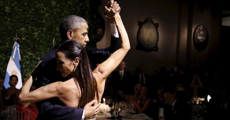 Taneční diplomacie: Obama v Argentině tančil tango