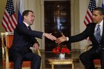 Barack Obama a Dmitrij Medvedev.