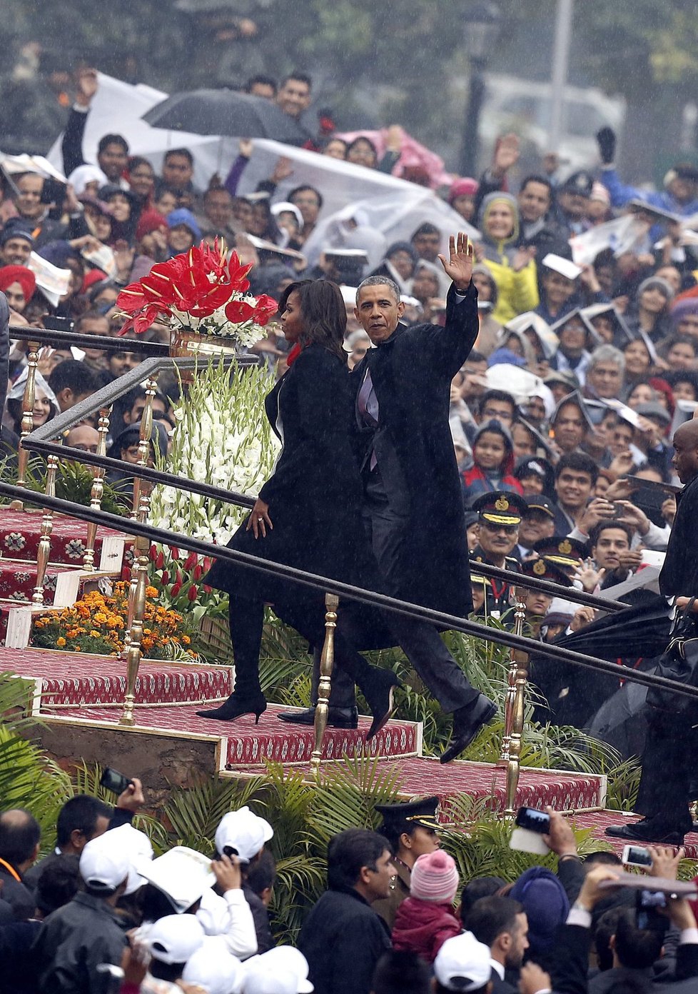 Obama se jako první prezident USA zúčastnil oslav indického svátku Den republiky.