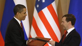 Obama a Medveděv