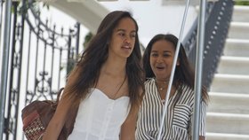 Obamovy dcery Malia a Sasha na rodinné dovolené