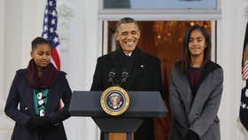 Barack Obama má dvě krásné dcery