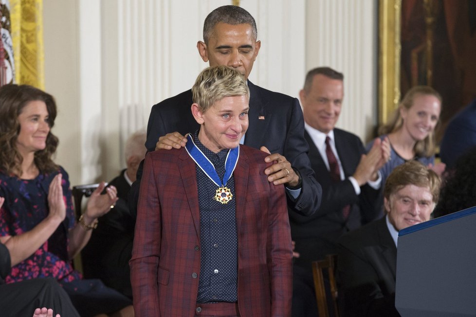 Medaili svobody dostala například Ellen Degeneres.