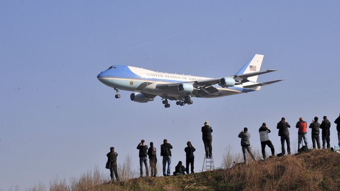 Air Force One a jeho další přílet do Prahy v roce 2010