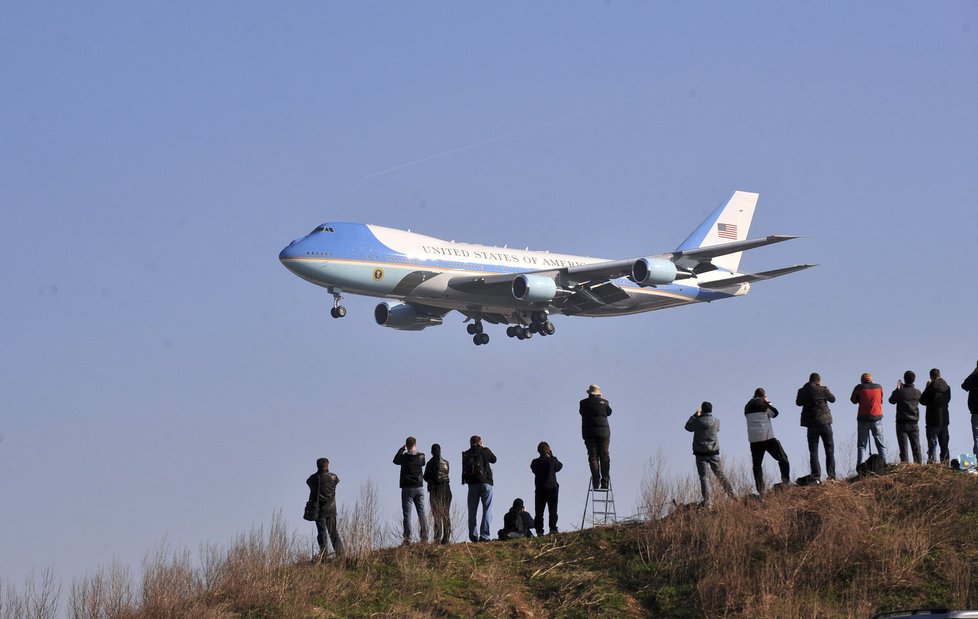 Air Force One a jeho další přílet do Prahy v roce 2010