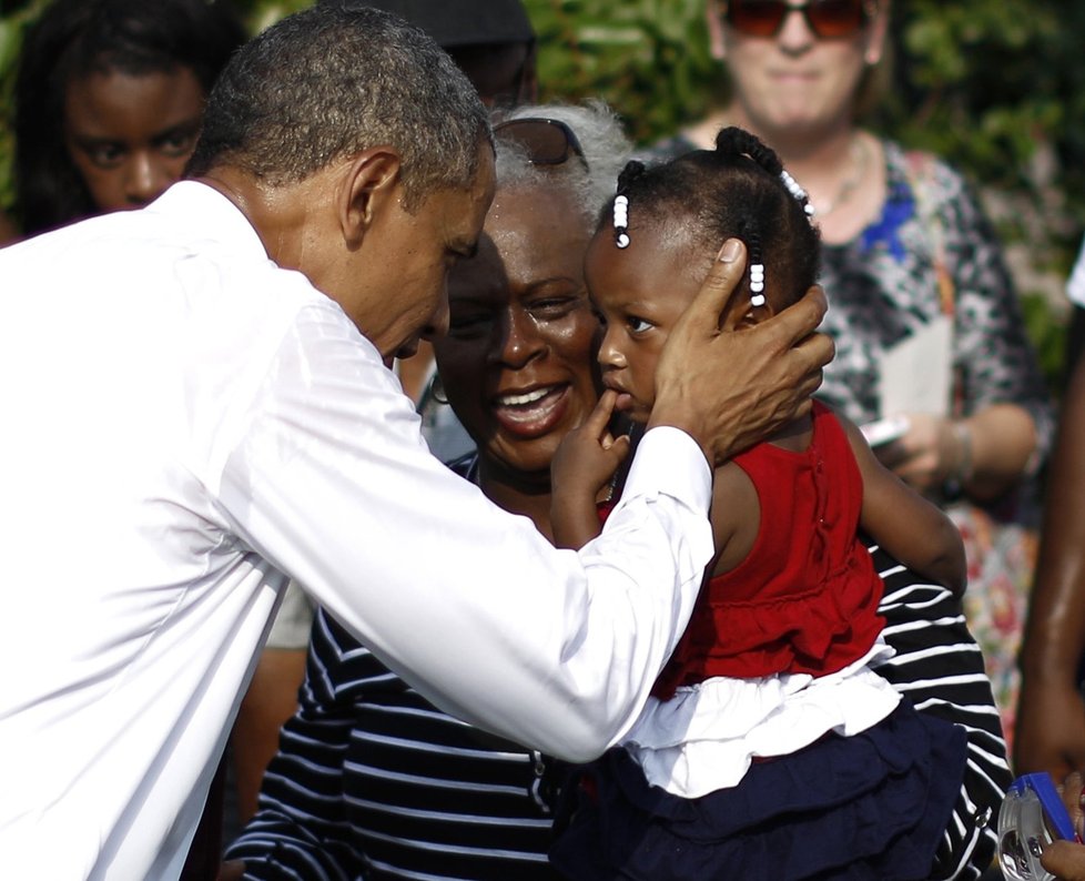 Barack Obama se pozradvil s Newyorčany, kteří přišli o své blízké