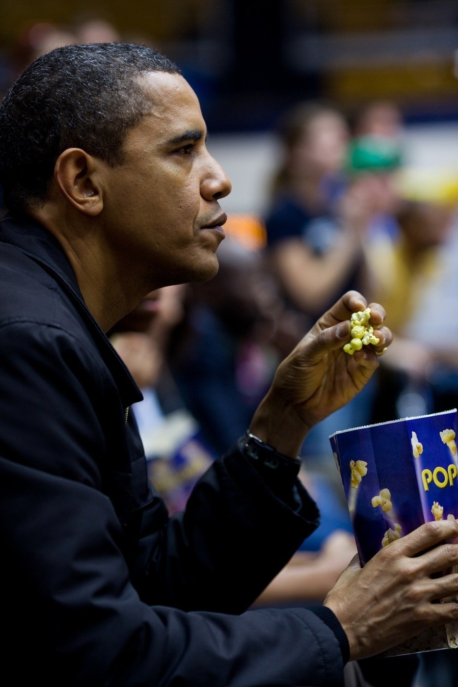 V USA zkrátka popcorn ke sportu patří, ví to i prezident Obama