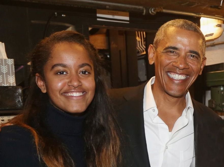 Barack Obama se svojí dcerou Maliou