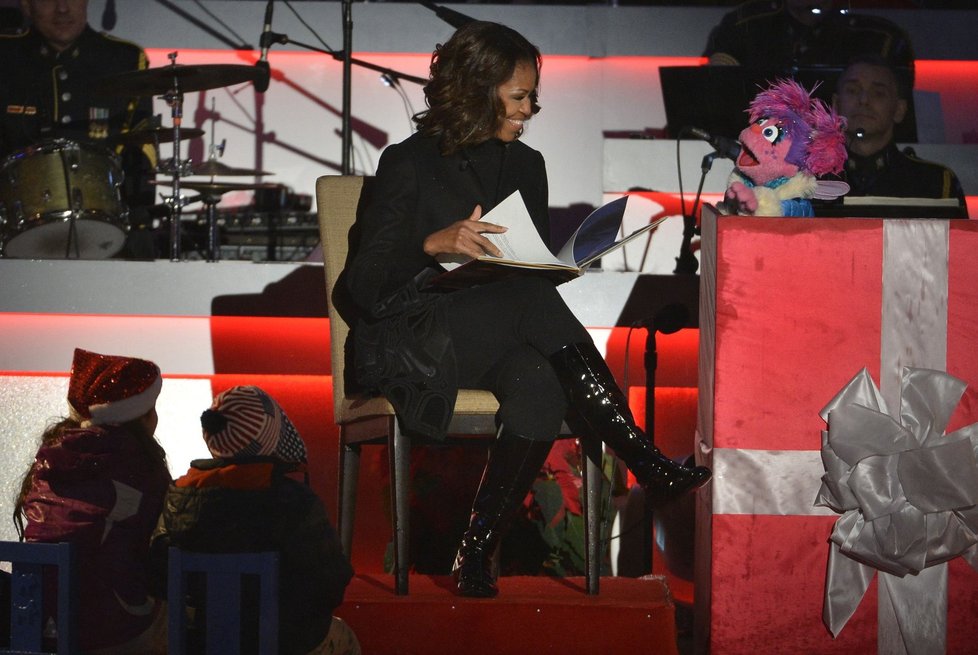 První dáma Michelle Obama četla dětem pohádky