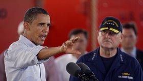 Barack Obama navštěvuje státy postižené katastrofou
