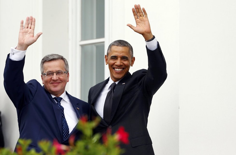 Barack Obama a polský prezident Komorowski