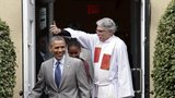 Obamovy dcery se oblékly jako kraslice, v Bílém domě řádil dětský prezident