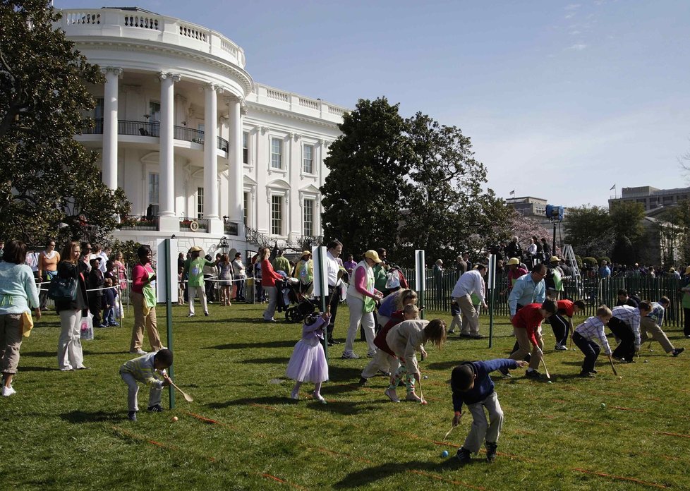Dětský den u Bílého domu proběhl o Velikonocích i letos.