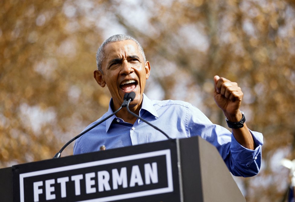 Obama podpoři Johna Fettermana (5.11.2022)