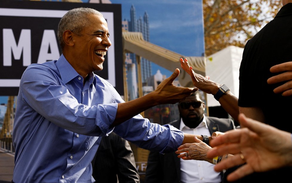 Obama podpoři Johna Fettermana (5.11.2022)