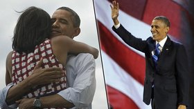 Barack Obama zůstává prezidentem USA na další 4 roky. Po volebním úspěchu děkoval i své manželce Michelle
